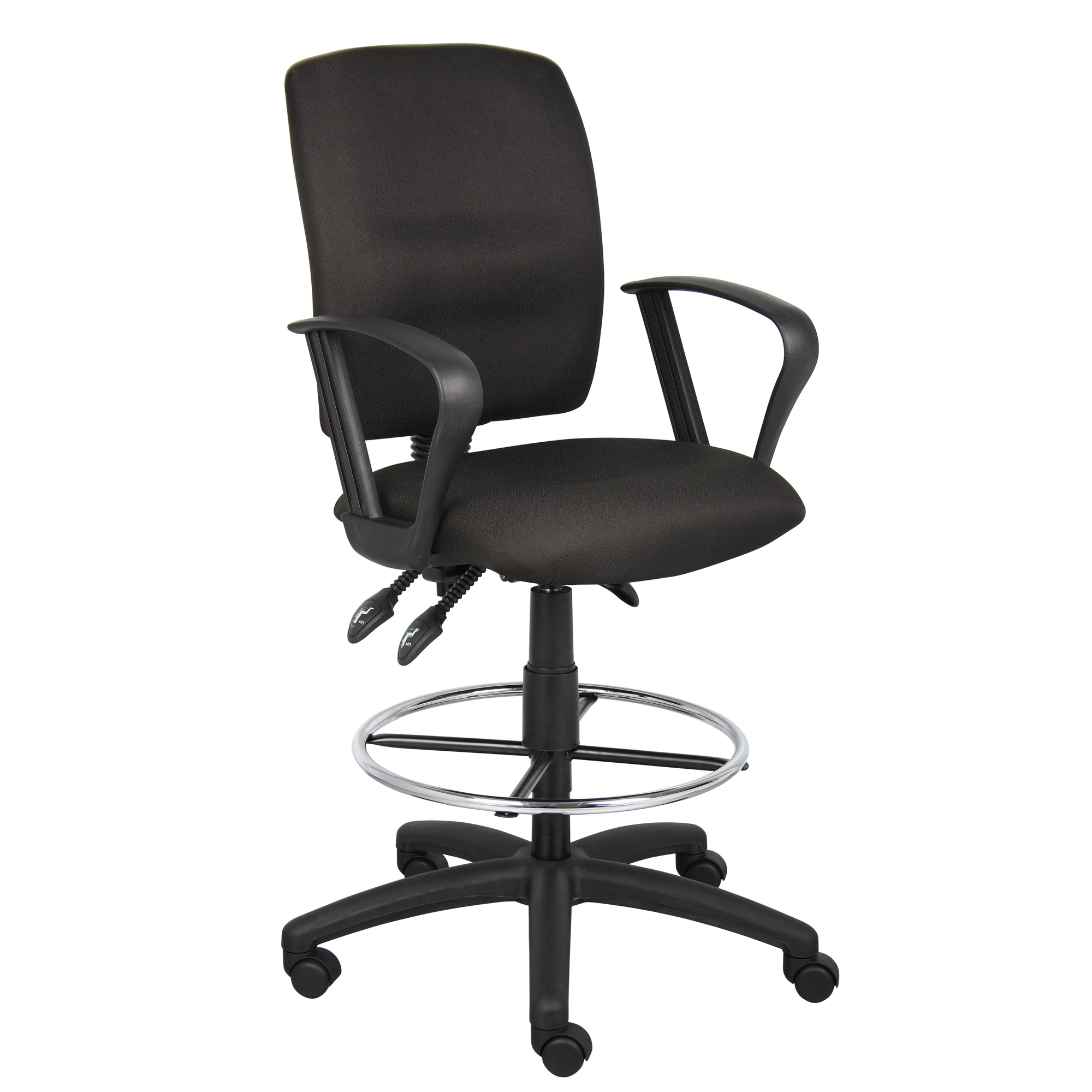 Norstar BOSS, Multi-Function Fabric Drafting Stool - Loop Arms, Included (qty.) 1 Model# B1637-BK
